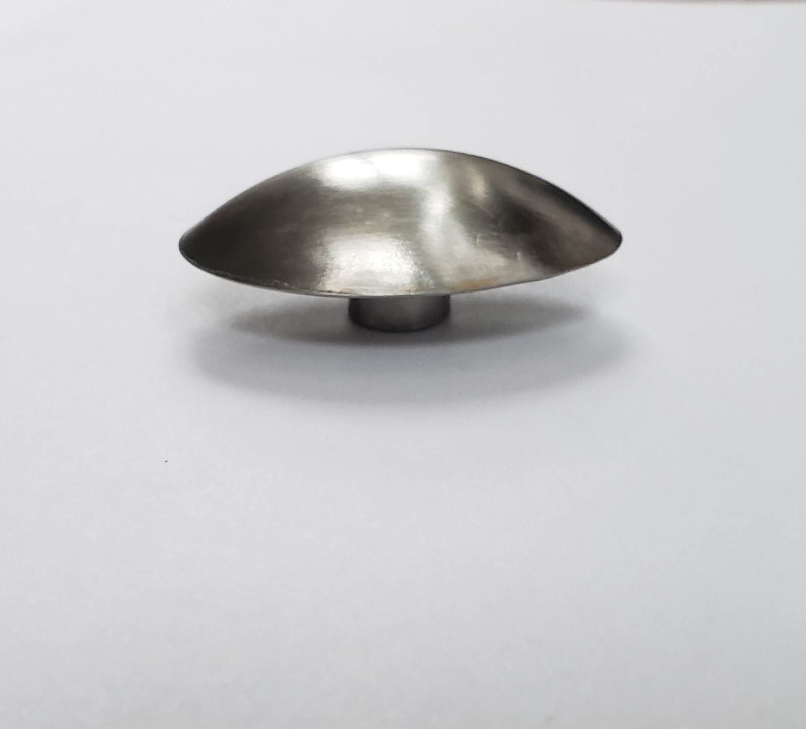 Pinewood Derby Car 2.5 oz Tungsten Brushed Nickel Canopy