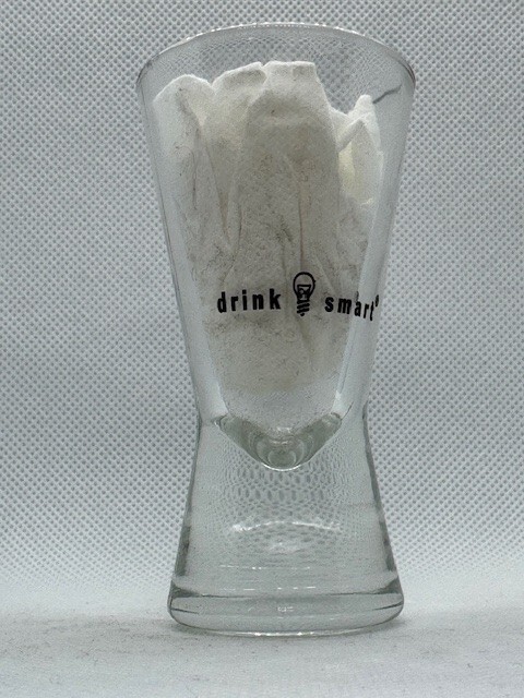 Jim Beam Honey Tall Solid Foot Bottom Clear Shot Glass