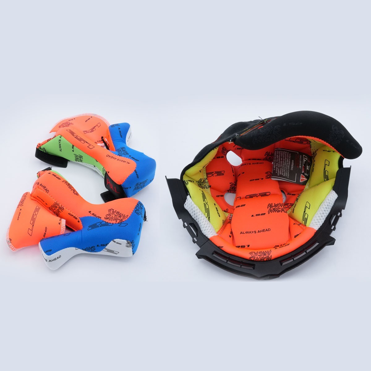 LS2 Subverter Helmet Liner & Cheek Pad Set Multi-color XL