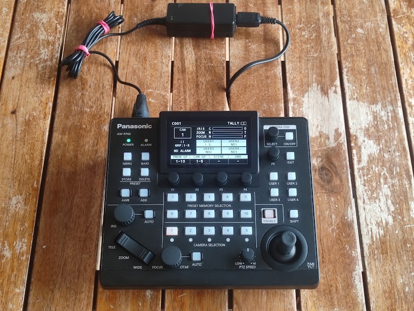 PANASONIC AW RP60 CONTROL PANEL CONTROLLER Pan Tilt Zoom REMOTE CAMERA IP CONTROLLER