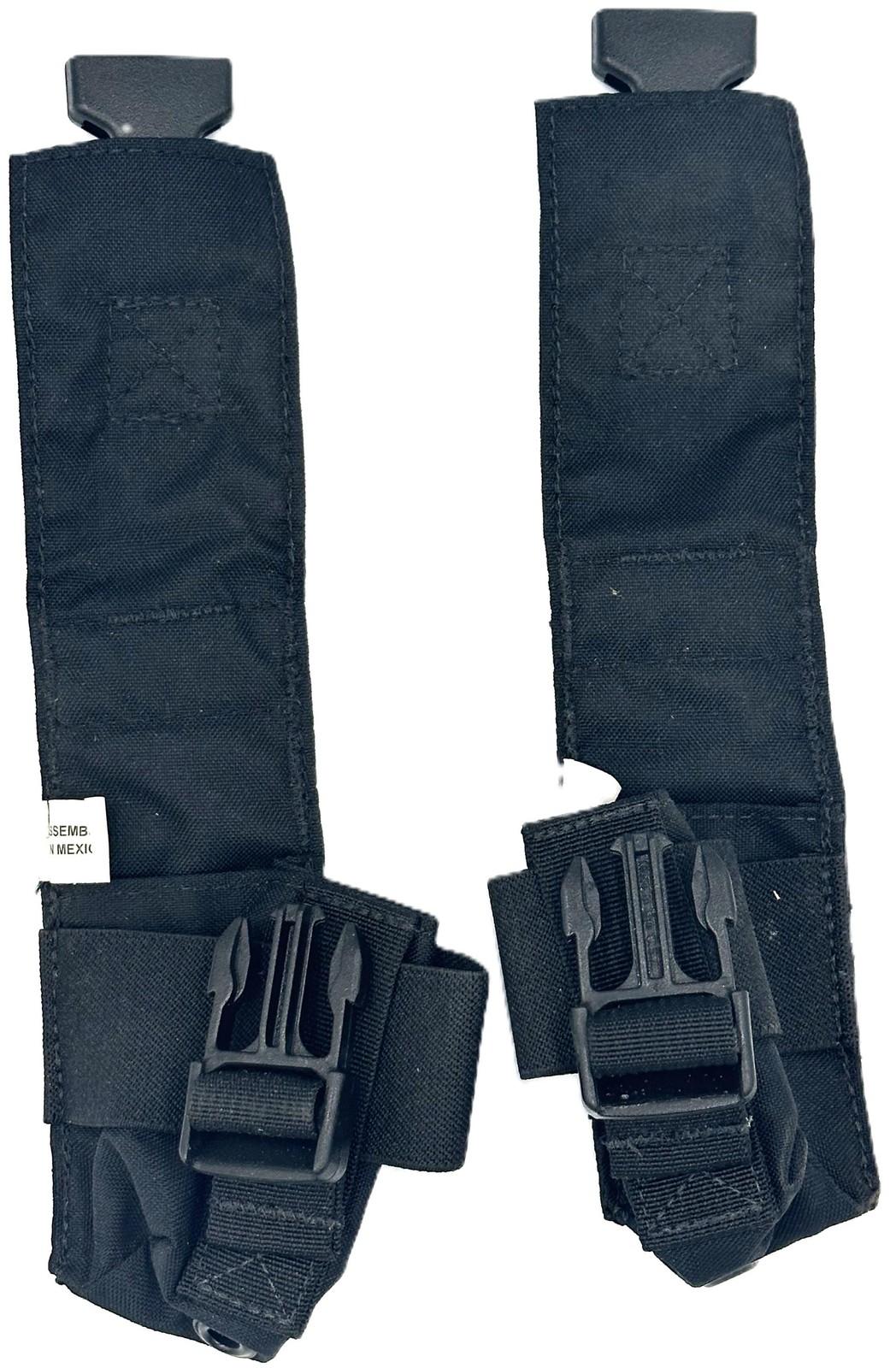 2 Pack Tactical MOLLE Universal Pouch Adjustable Utility Holder Black NEW