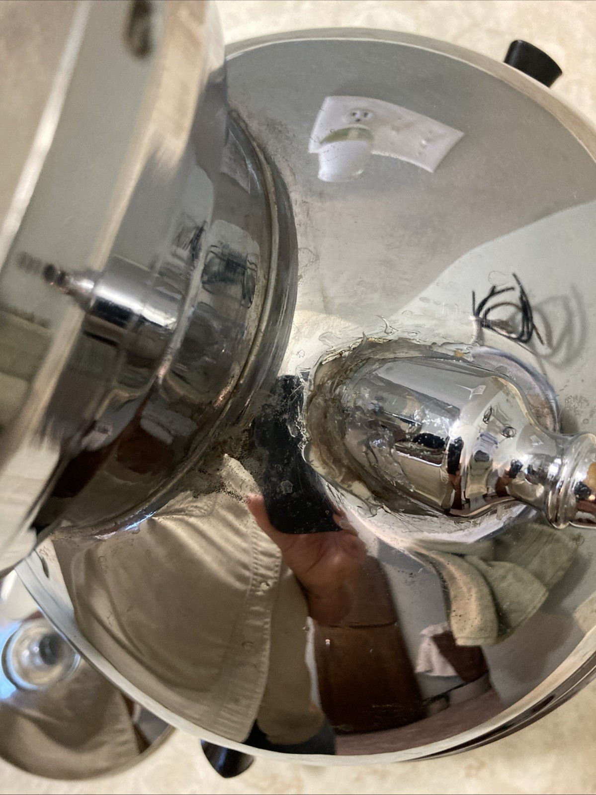 Vtg La Belle Silver Co. Chrome Ball Shape Electric Coffee Pot Urn 1955A Working