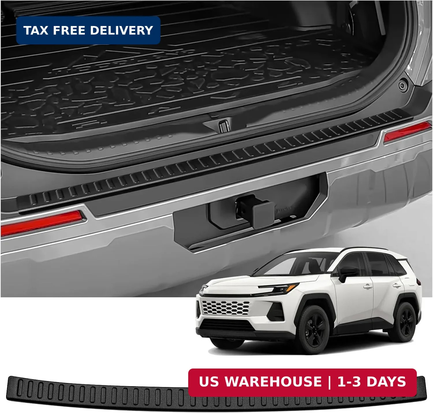 Exterior Rear Bumper Protector for Toyota 2026 RAV4 LE SE XLE XSE Limited Hybrid