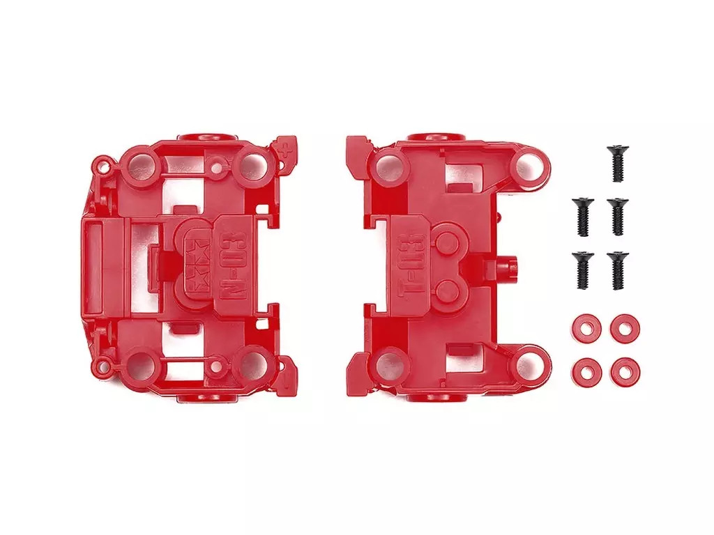 Plastic Model N-03 T-03 Bumperless Unit Red Mini 4Wd Special Project 95696