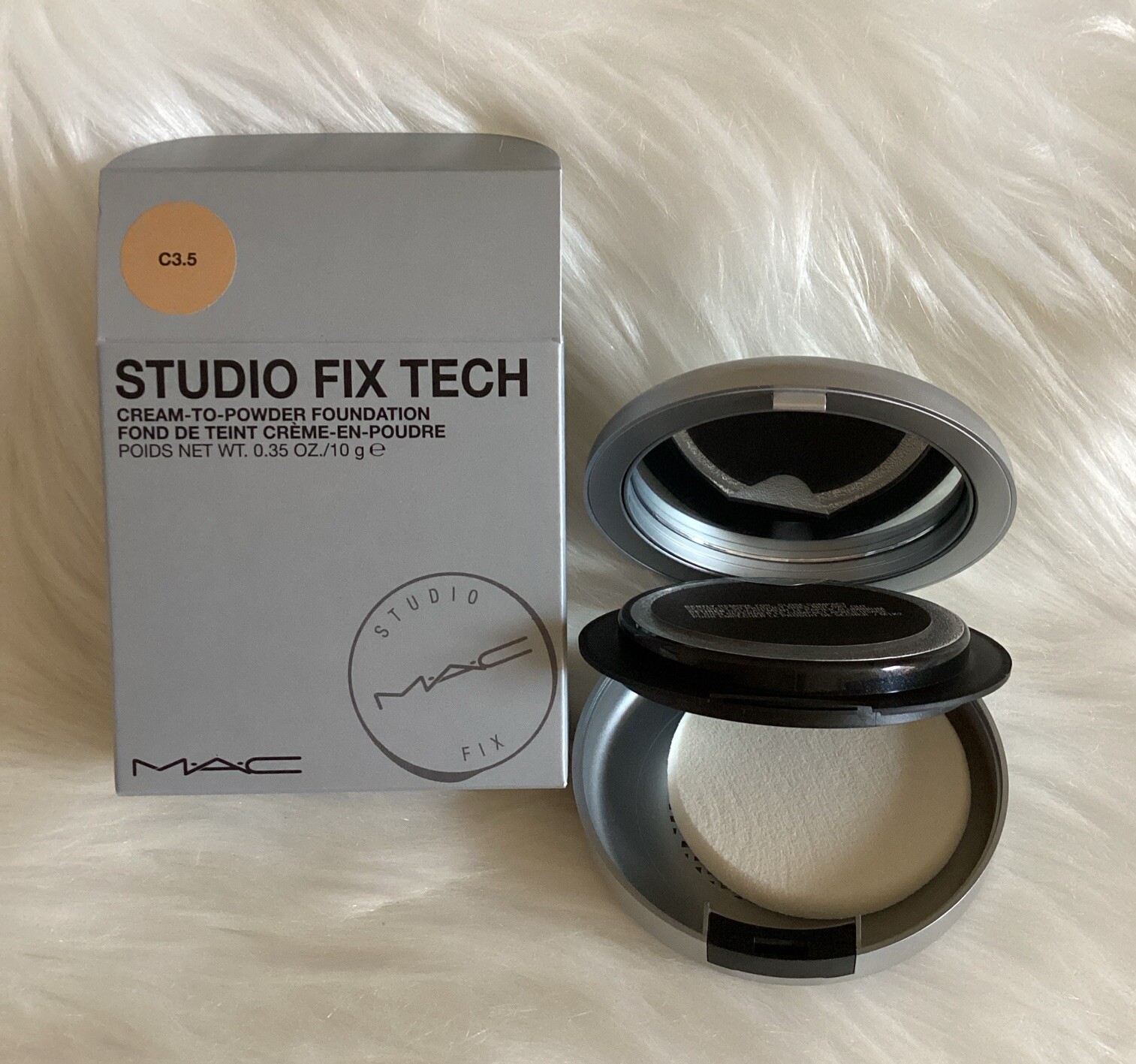 MAC Studio Fix Tech Cream-To-Powder Foundation ~ C3.5 ~ 0.35oz/10g Full Size NIB