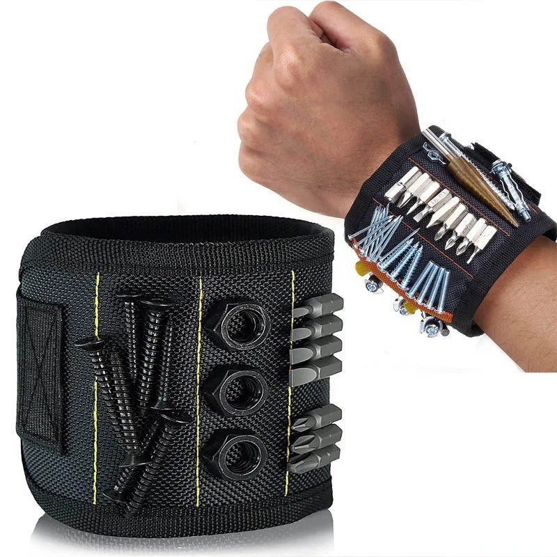 1pc Magnetic Wristband Tool Holder for Screws, Nails & Drill Bits