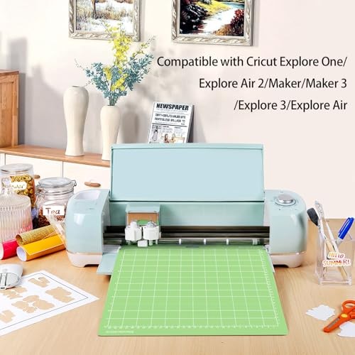 Cutting Mat, Compatible With Cricut Explore 12x12in(8 Pack)Standard Green
