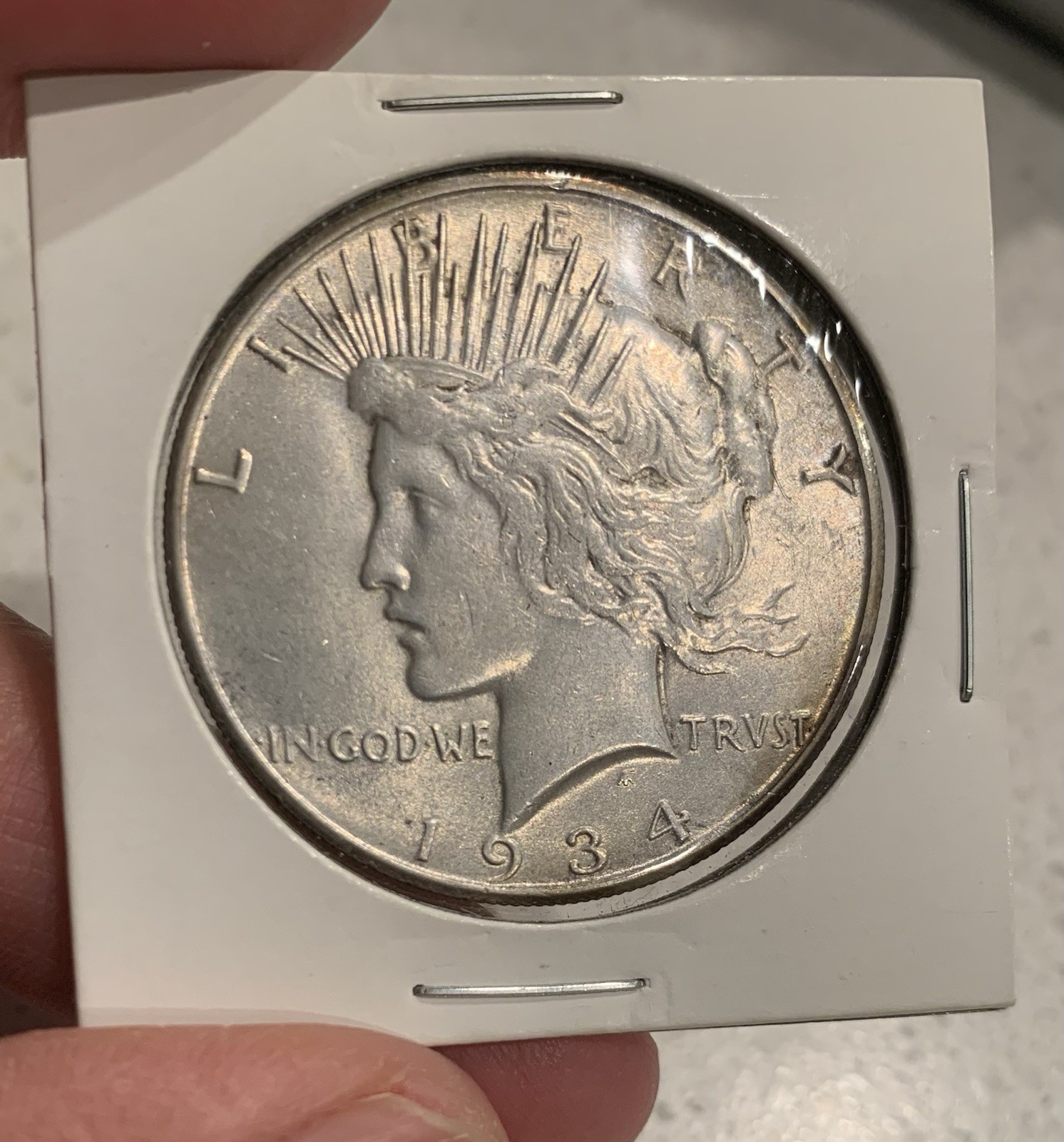 1934-S Peace Silver Dollar AU Detail /+ ** High Grade ** RARE Date!!