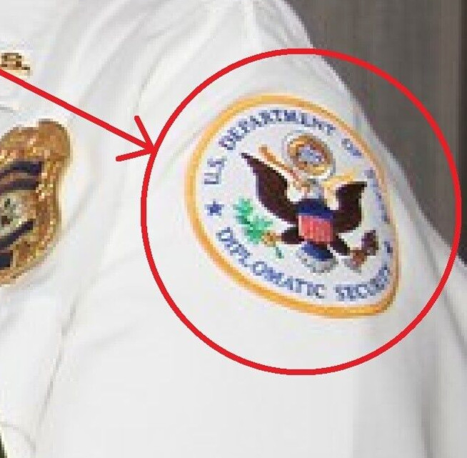 US DEPARTMENT OF STATE velkrö INSIGNIA: Diplomatic Security Services DSS