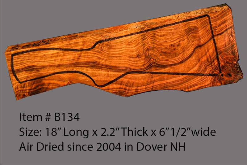 Turkish walnut gun stock blank for shotguns B134