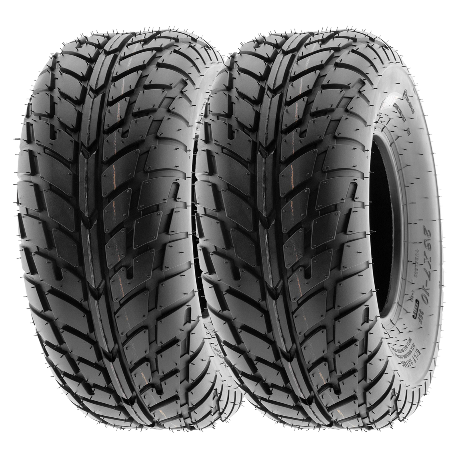 SunF Set 2 ATV Tires 19x6-10 19x6x10 Hardpack Race Sport 6 PR A021