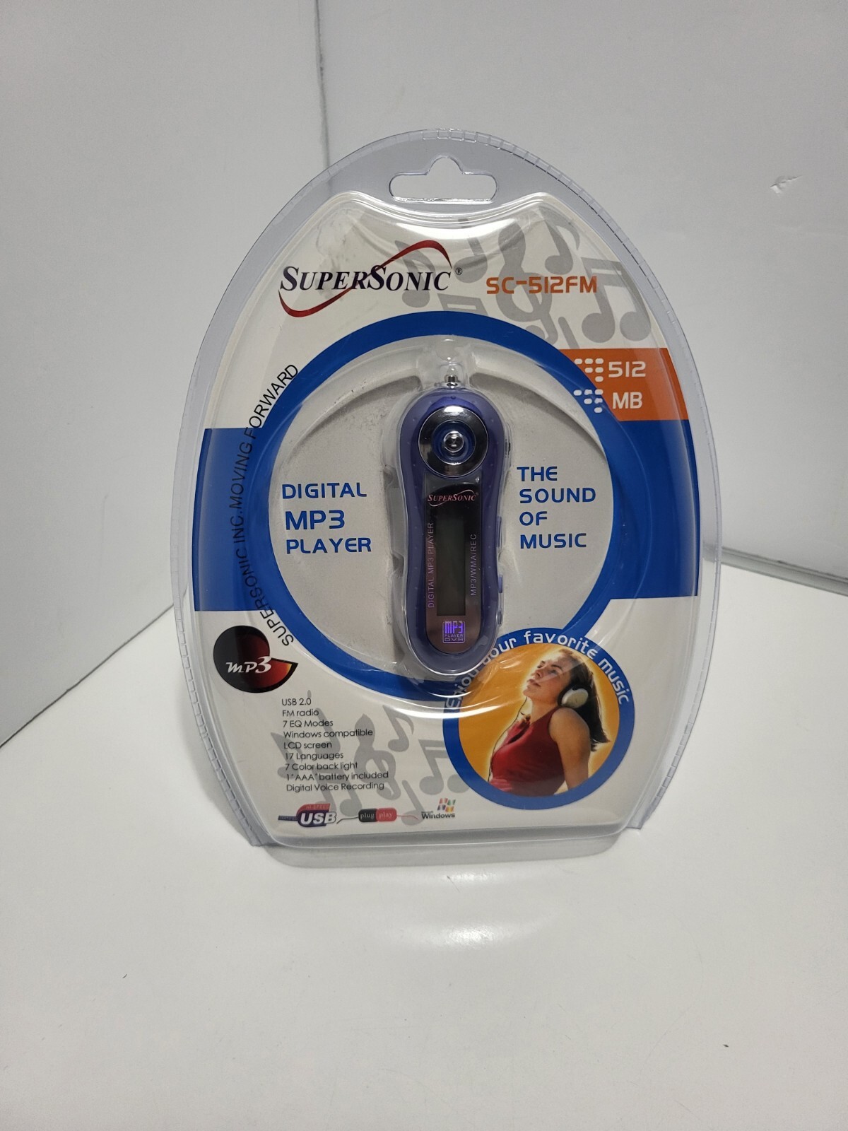 Supersonic SC-512FM Digital MP3 Player New Sealed