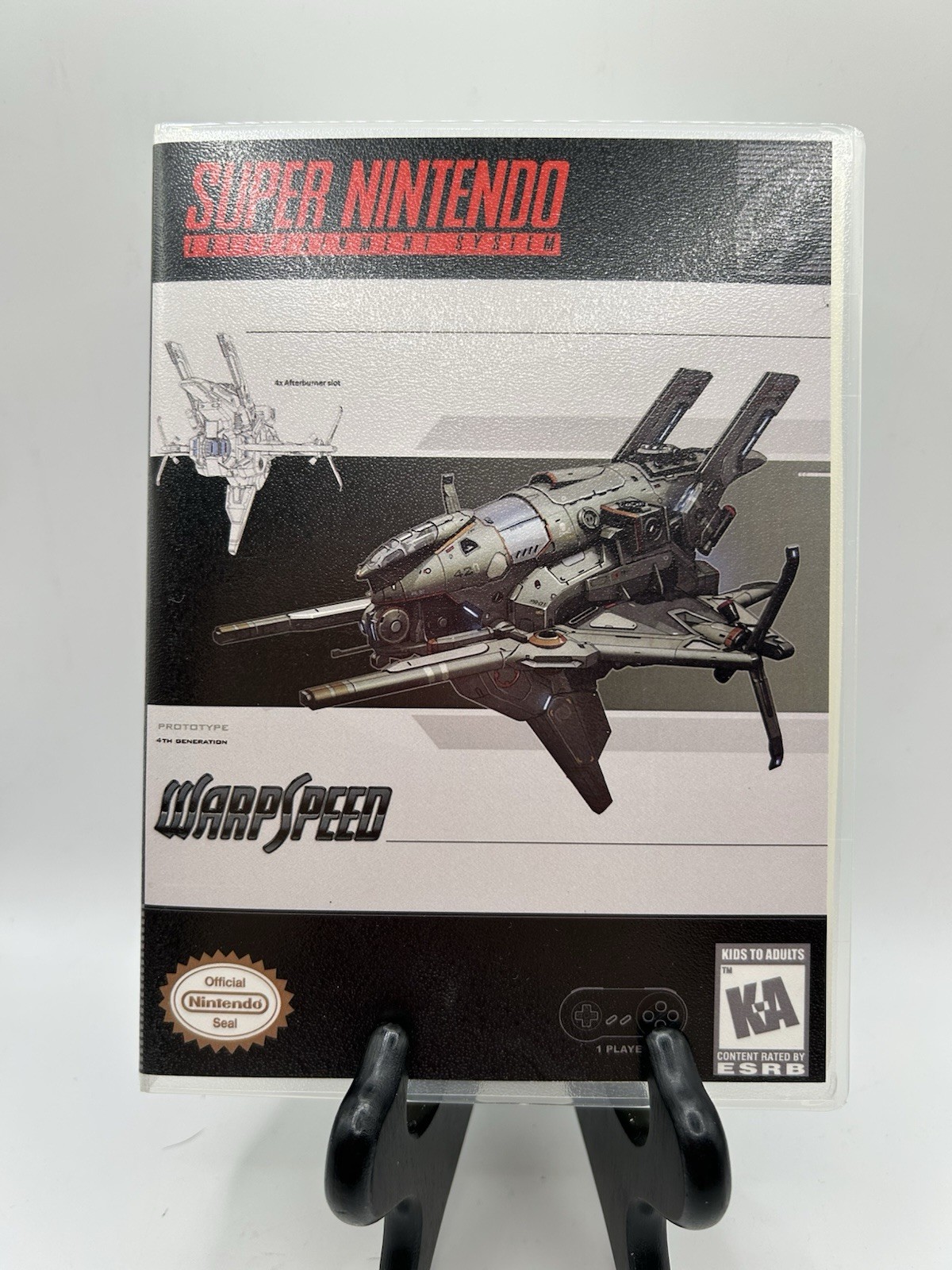 WarpSpeed (Super Nintendo) Printed Art + Plastic Case Only