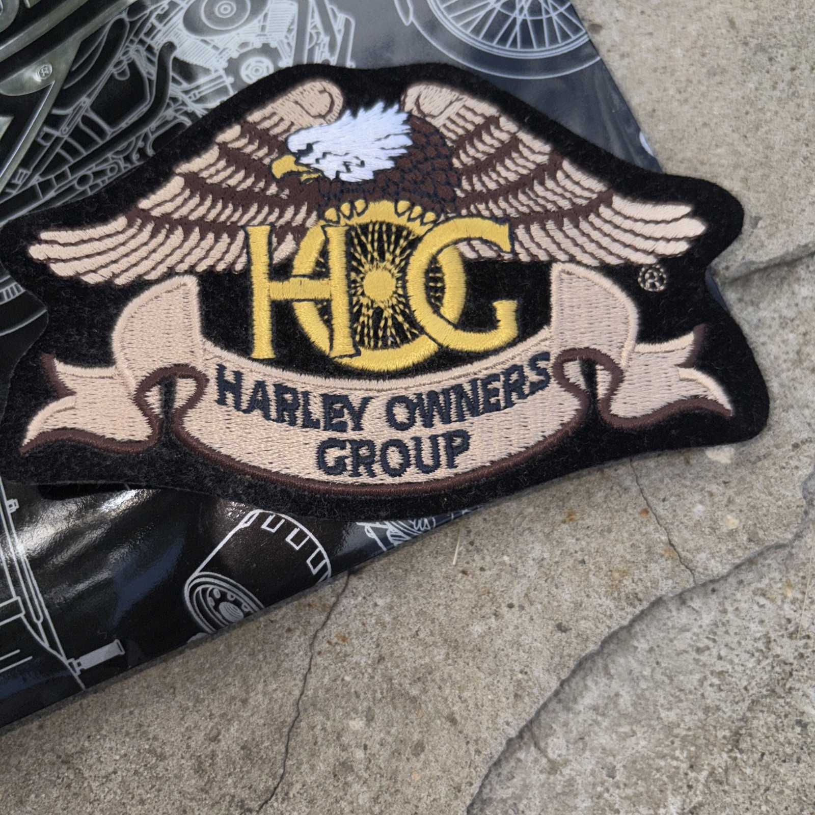 Heritage Eagle Patch ~ Harley Davidson Owners Group H.O.G.,keychain,gift Bag