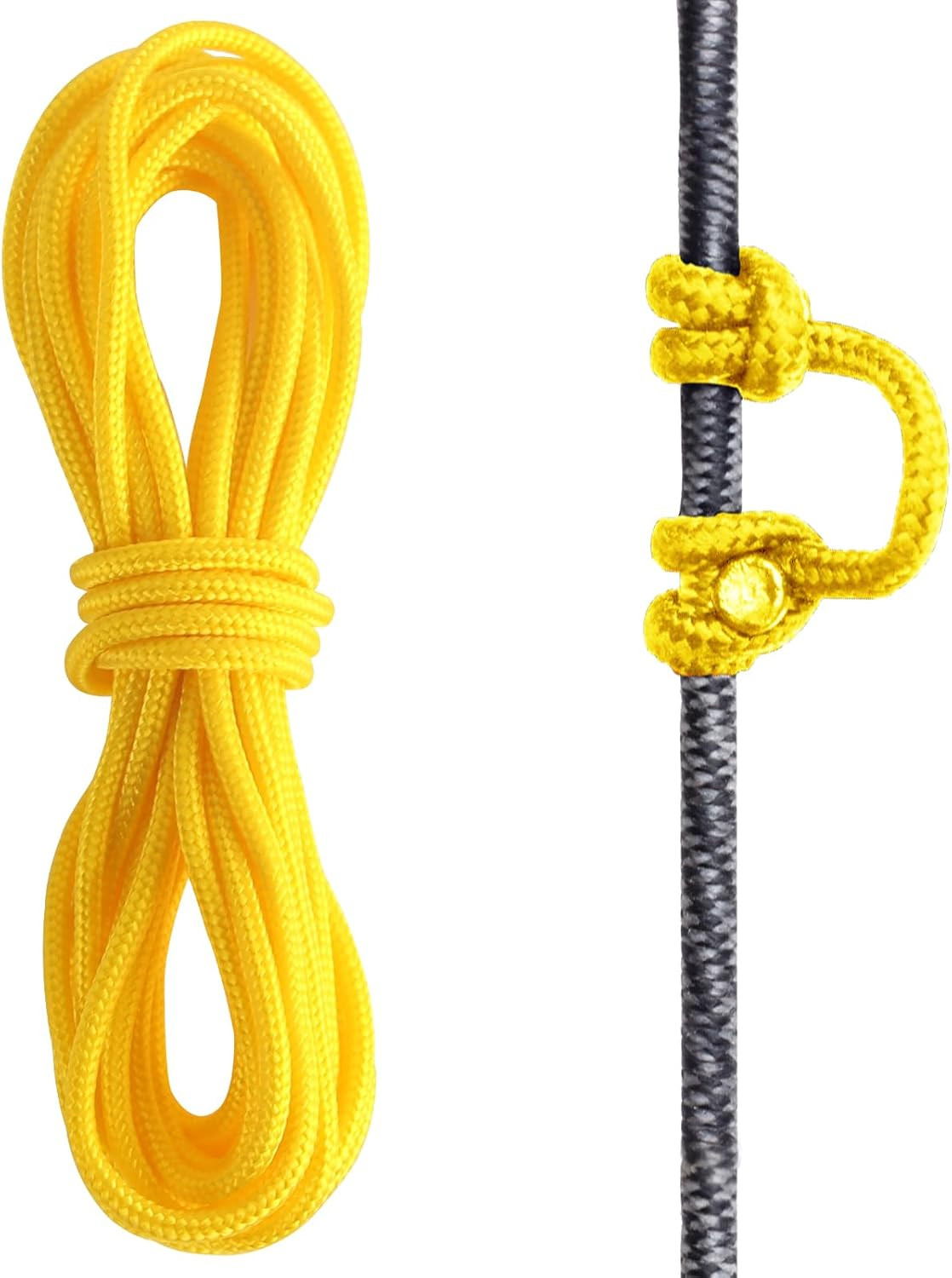 Bow String D Loop, 10 Ft. D Release Nocking Loop Rope for Compound Bowstring Ar