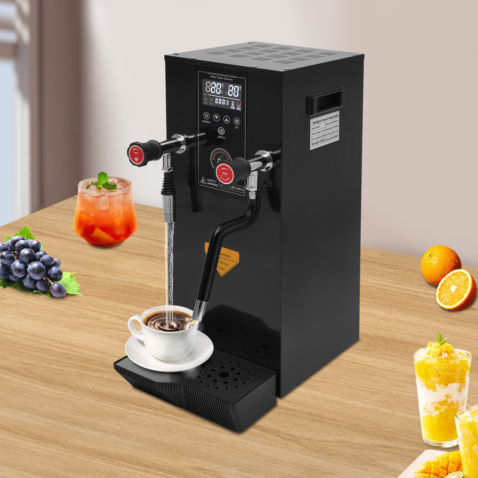 12L Hot Water Dispenser Fixed Time 304 Stainless Steel Hot Water Machine New