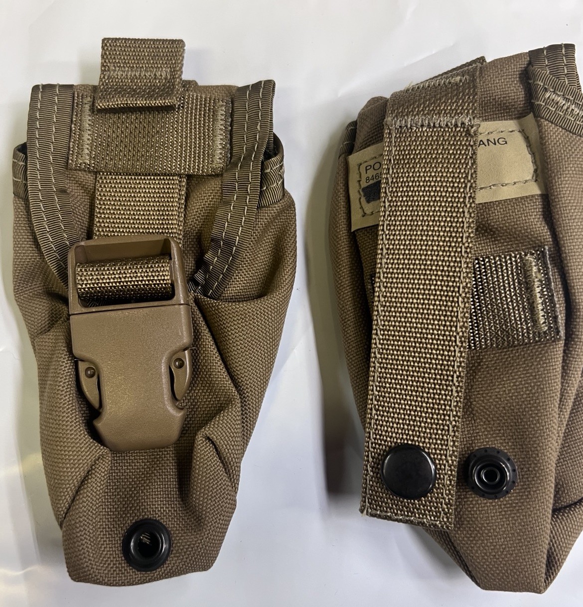 GI USMC Pocket Flash Bang Pouch, Coyote New 8465-01-516-8374 2 pack