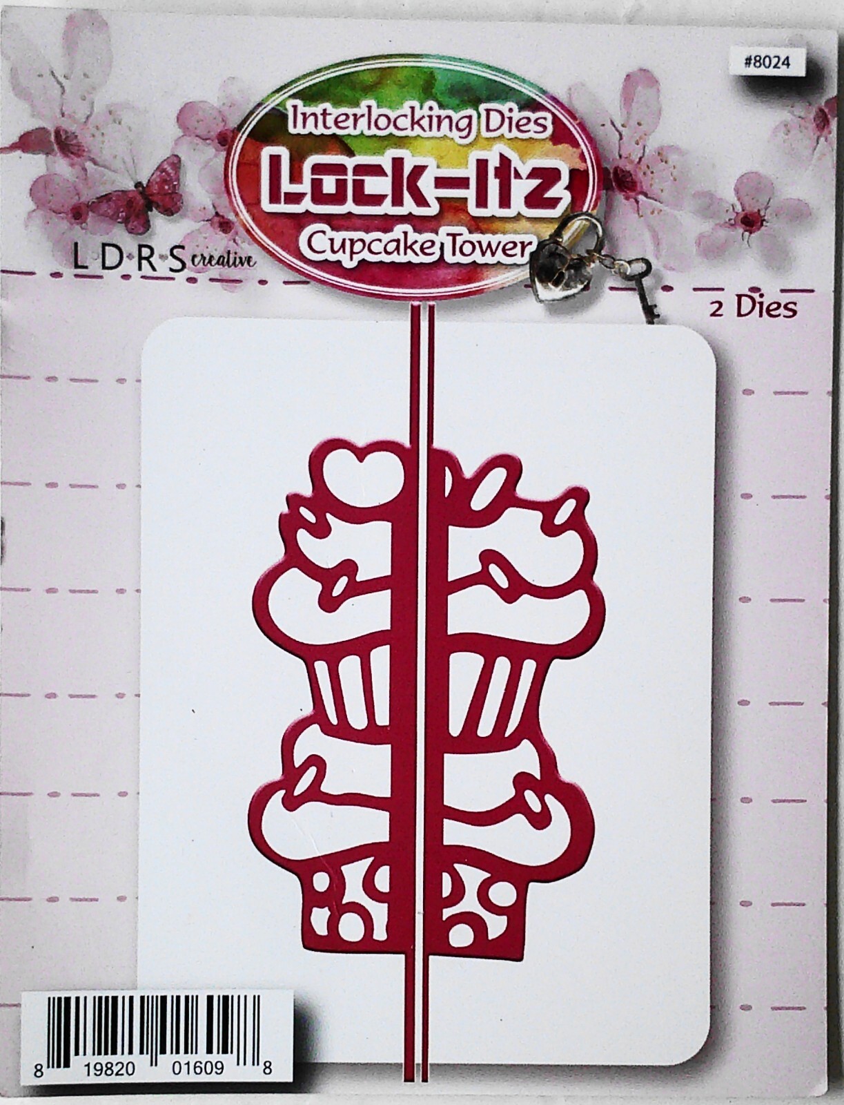 Little Darling Interlocking Dies Lock-Itz Cupcake Tower 2 Dies New