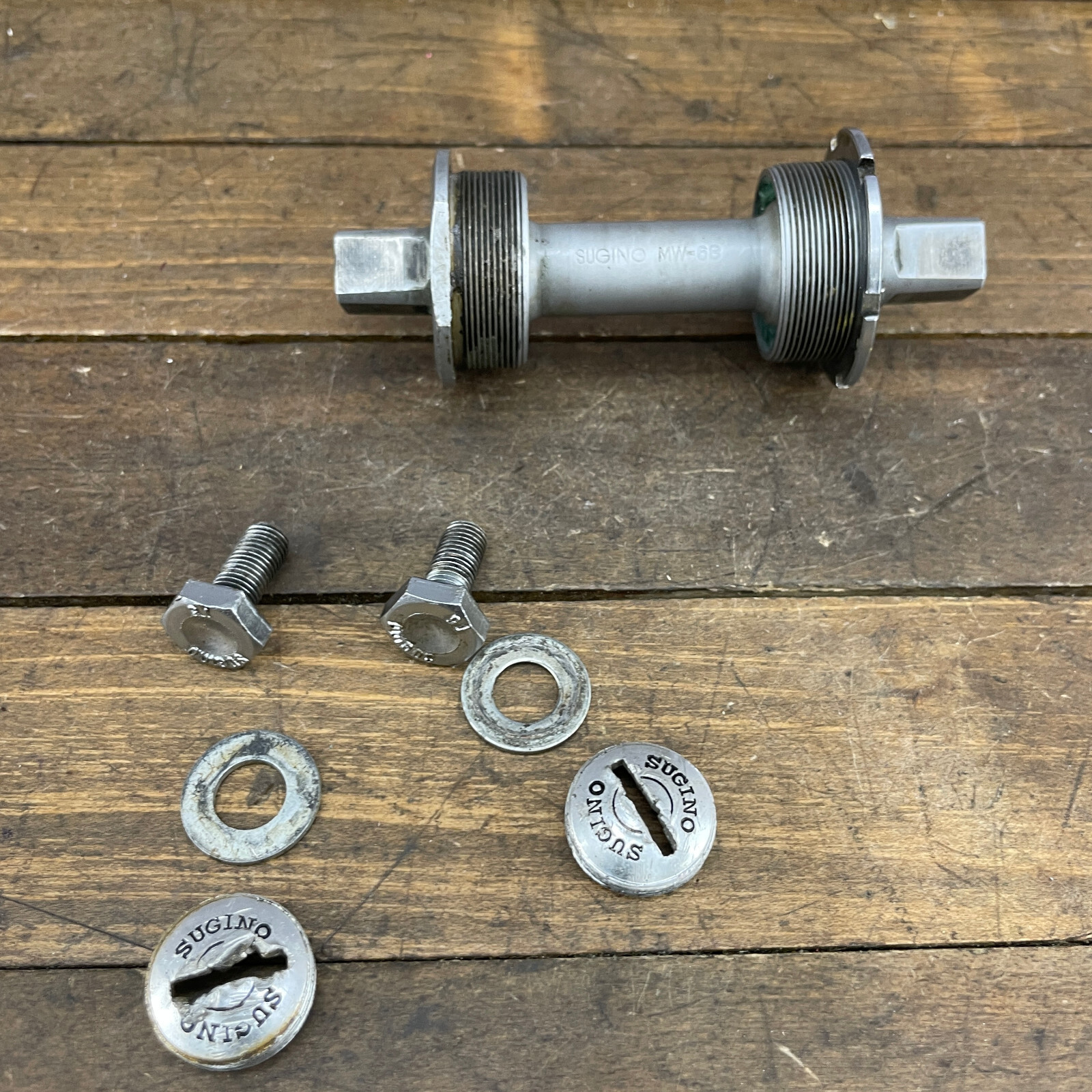 Vintage Sugino MC Bottom Bracket French 35 x P1 35xP1 Eroica Square Right Right