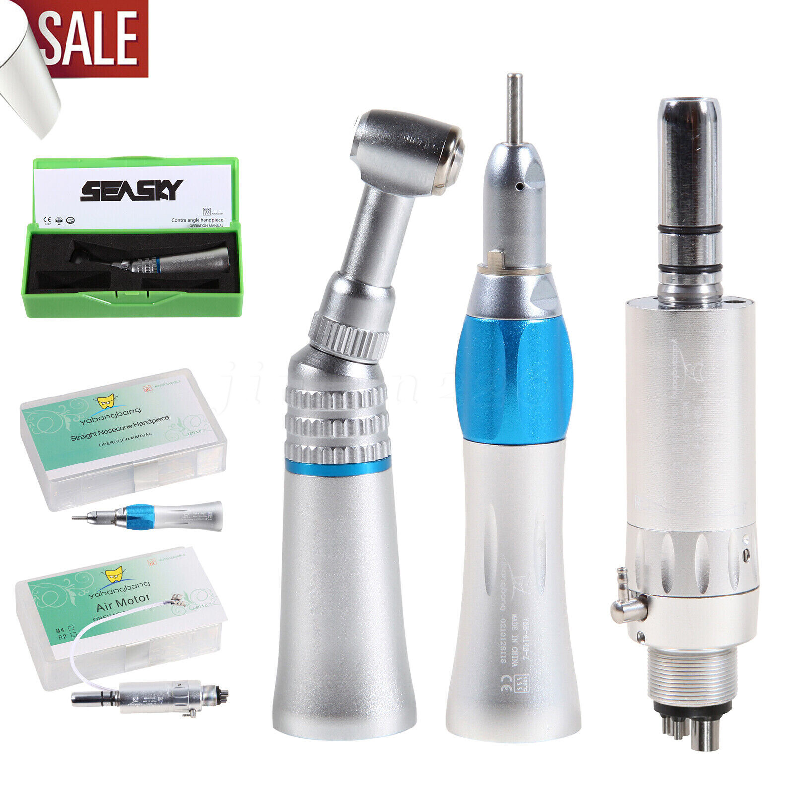 Estilo NSK Dental Contra Angulo Baja Velocidad Pieza de Mano 4Hole Micromotor