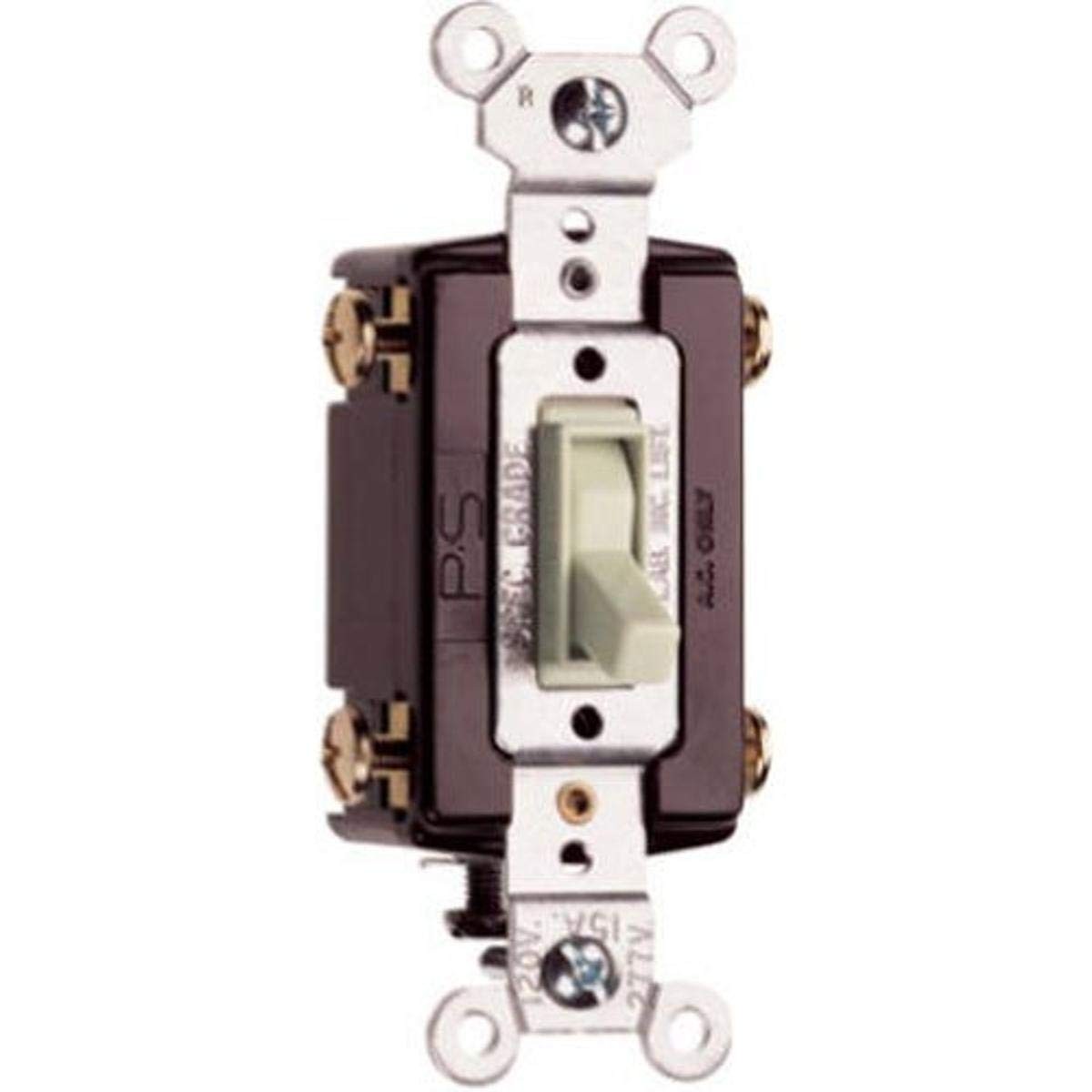 1 PCS Legrand 664LAGCC12 Trademaster 15 Amp 4-Way Toggle Light Switch Almond