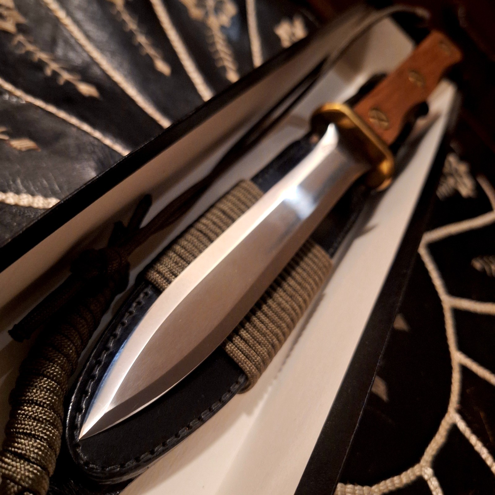 JOHN EK COMMANDO FIGHTING KNIFE MODEL 4 RICHMOND MILITARY DAGGER VGC