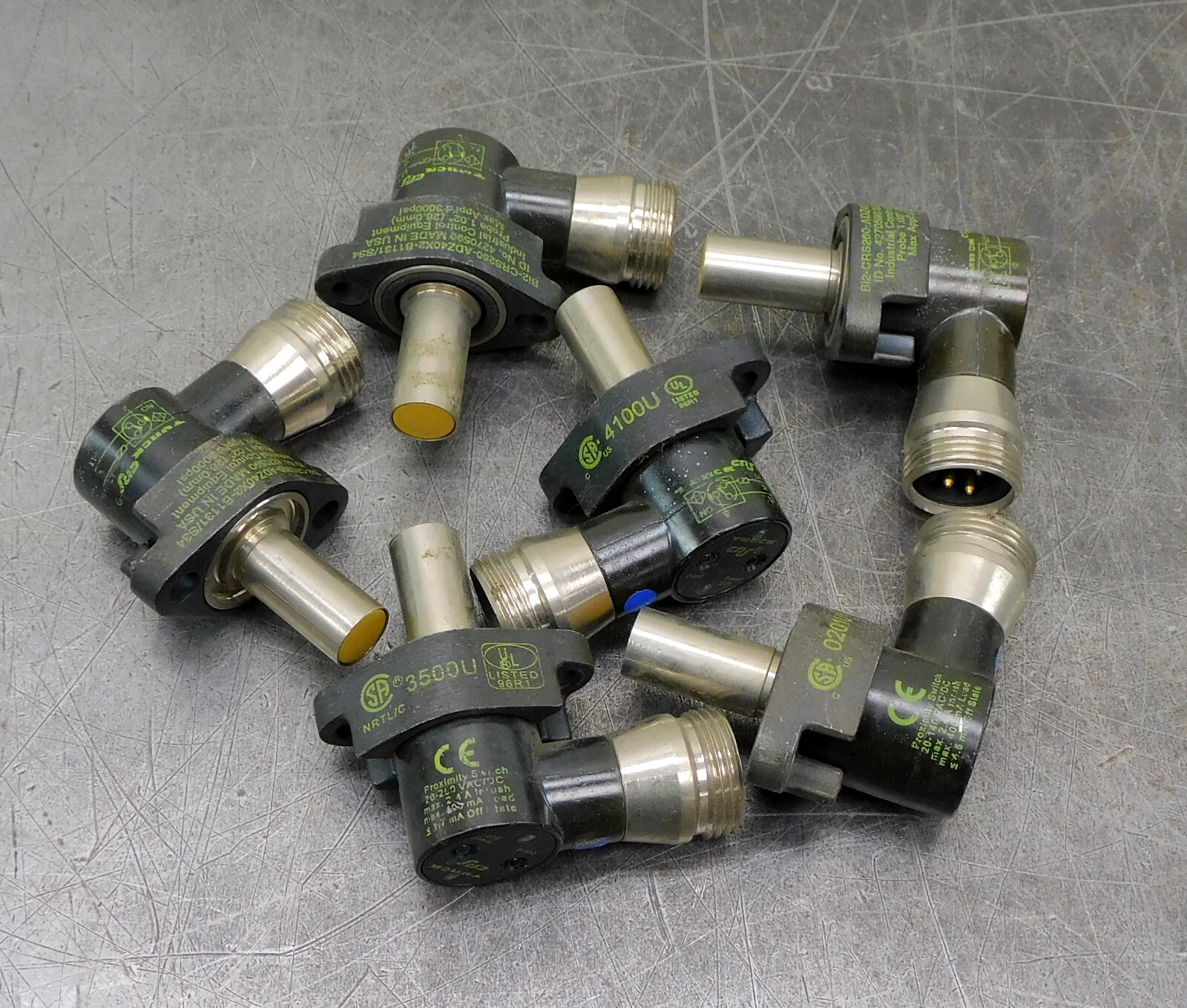 Lot of Six (6) Turck BI2-CRS260-ADZ30X2-B1131/S34 Proximity Sensor Switch