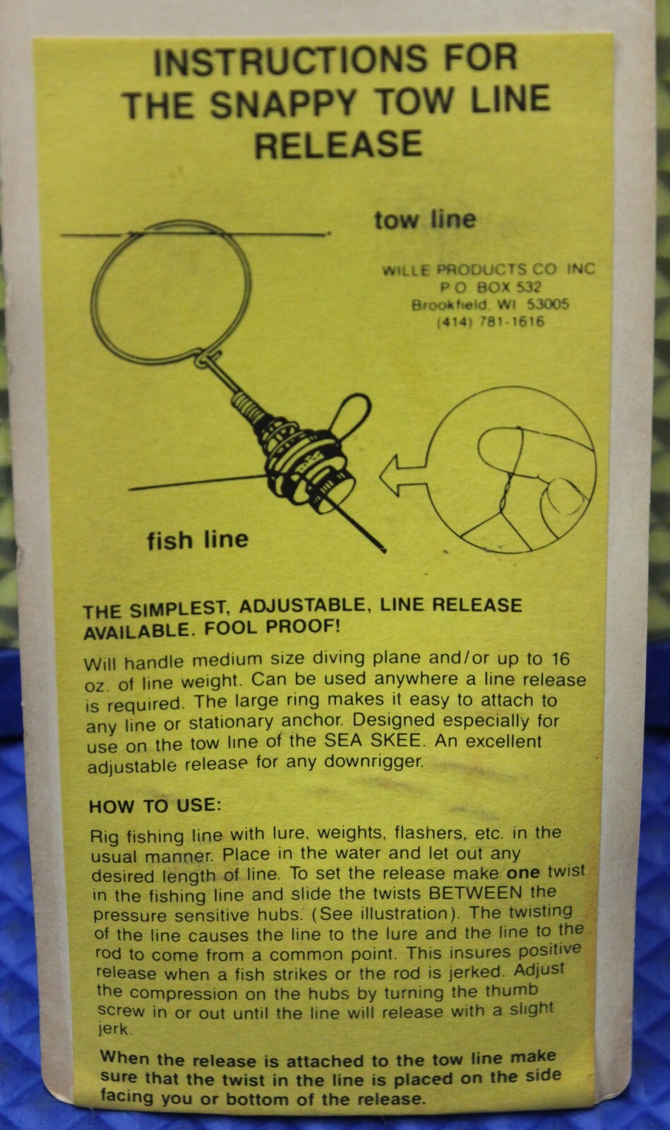 Willie Quality Accessories 0150-0156 Snappy Tow Line Release 0156