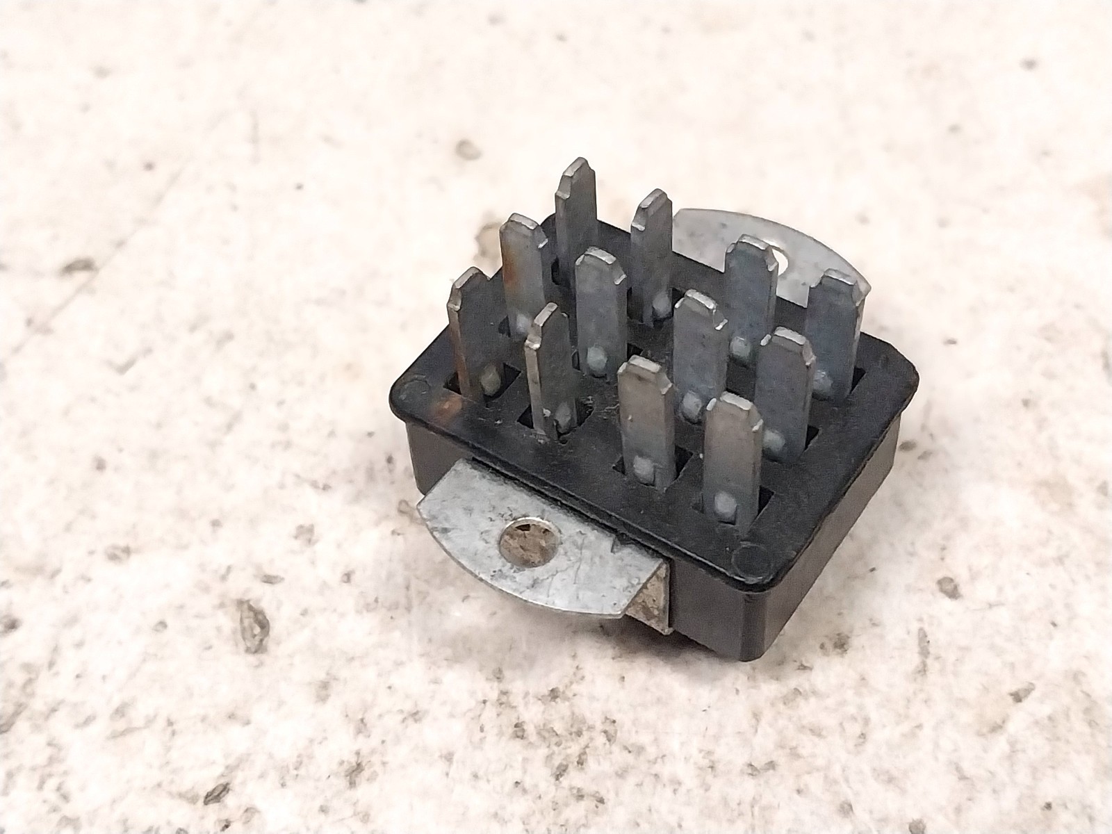 New Unused 12 pin Male Jones Plug Chassis Mount / Old Vintage Ham Radio Power