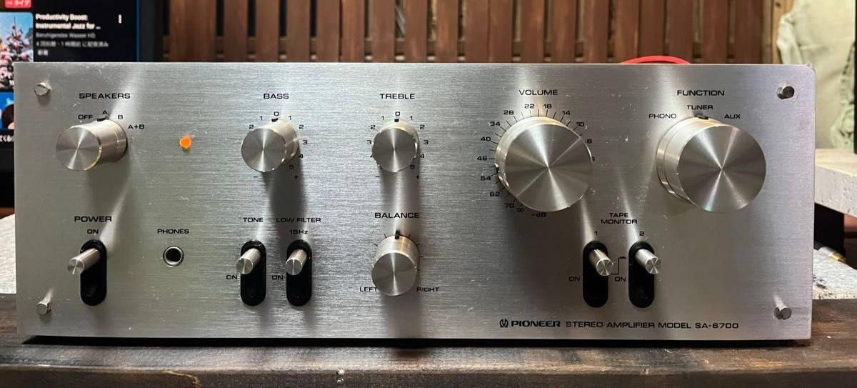Pioneer SA-6700 Stereo Integrated Amplifier AC100V 50Hz/60Hz Audio Japan