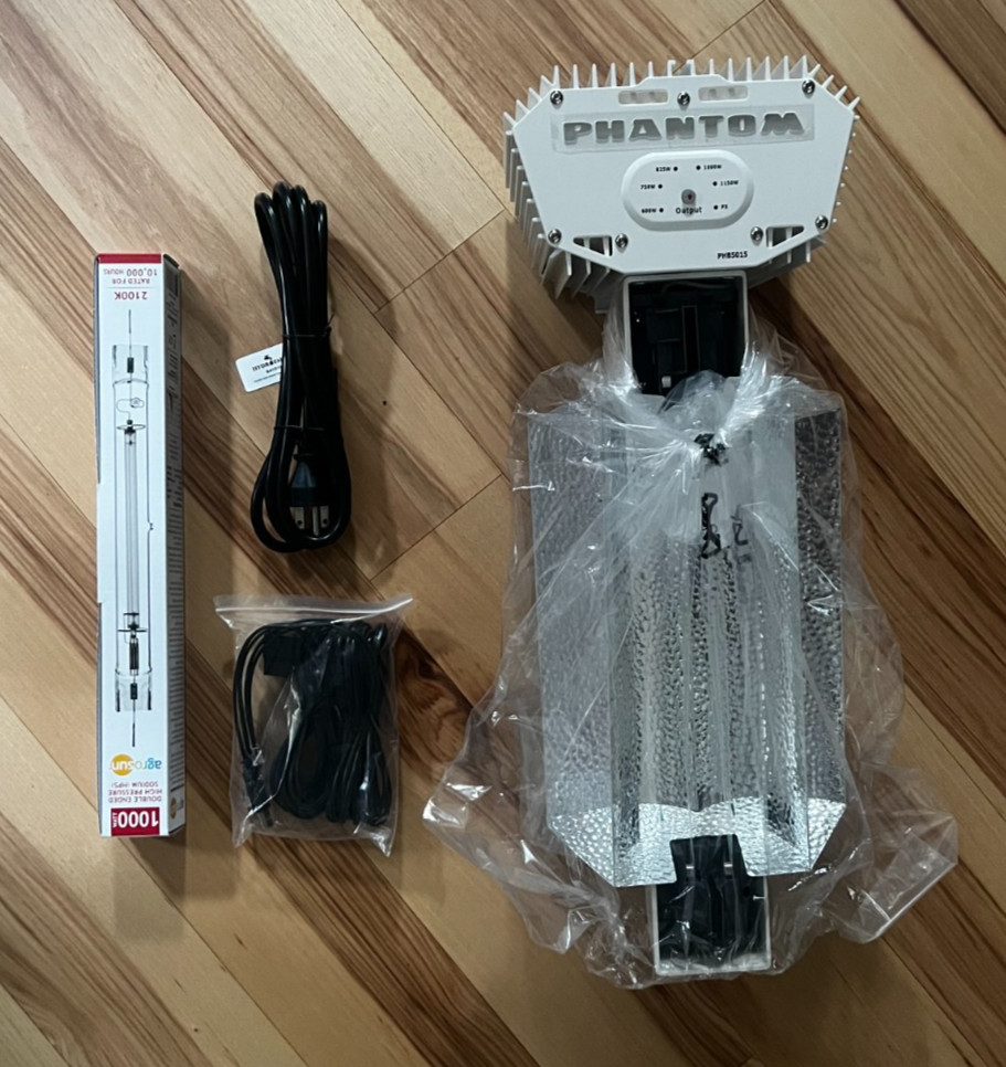 Hydrofarm Phantom 50 Series DE Open Lighting 1000W 208 - 240 V, PHB5015