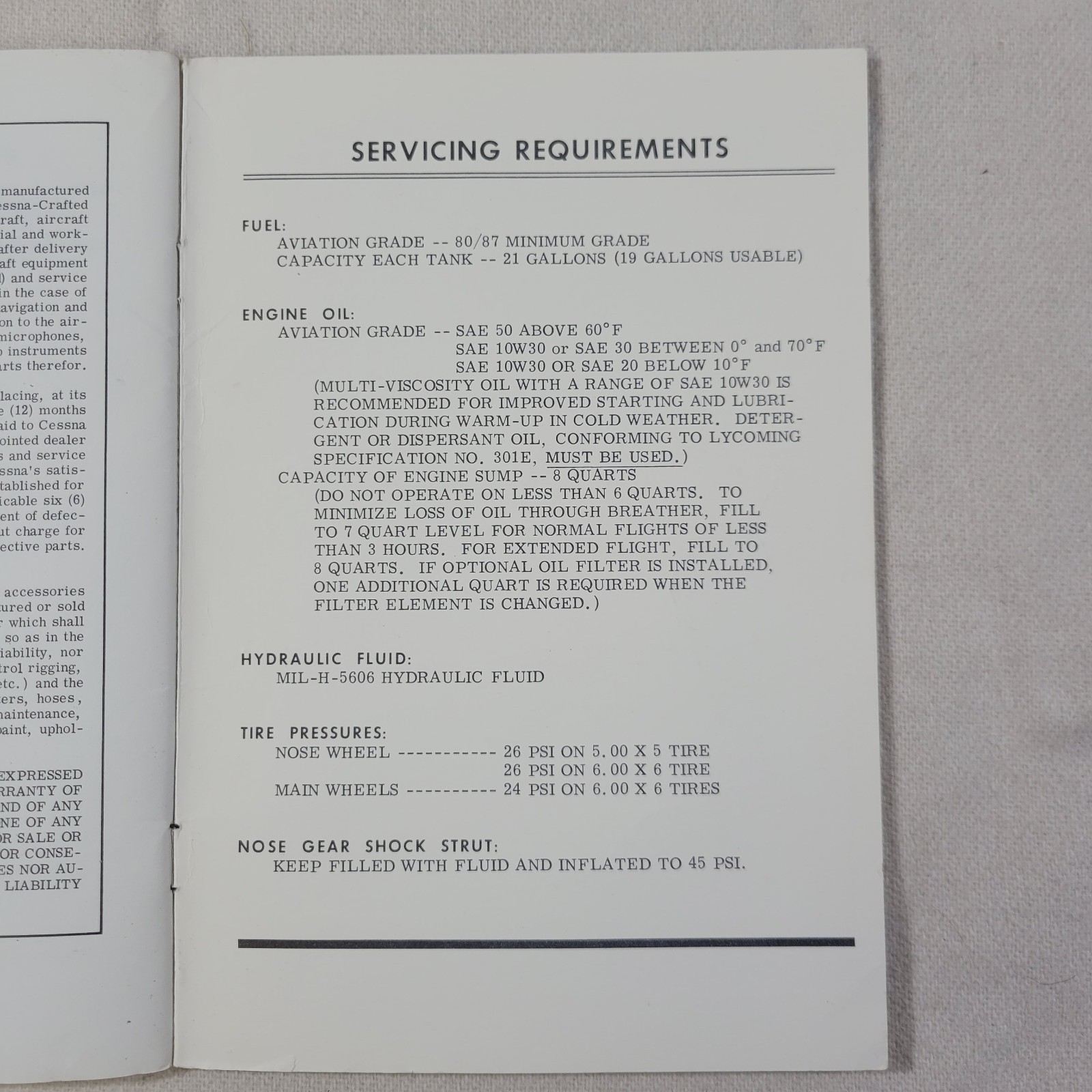 1968 Cessna 172 Skyhawk Owner's Manual