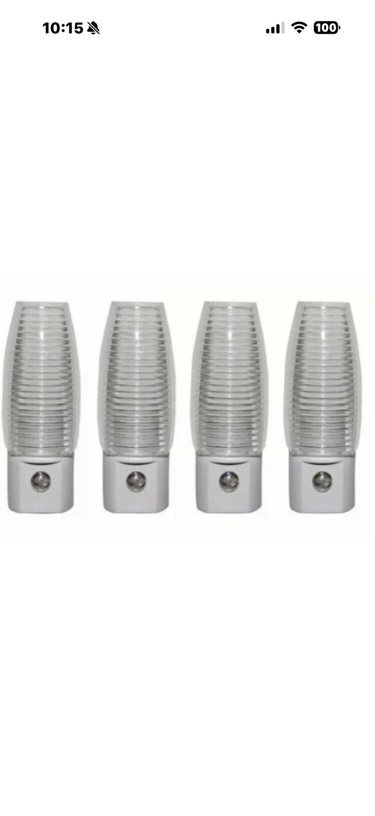New Sunbeam 4 Pack LED Automatic Plug In Sensor Night Lights