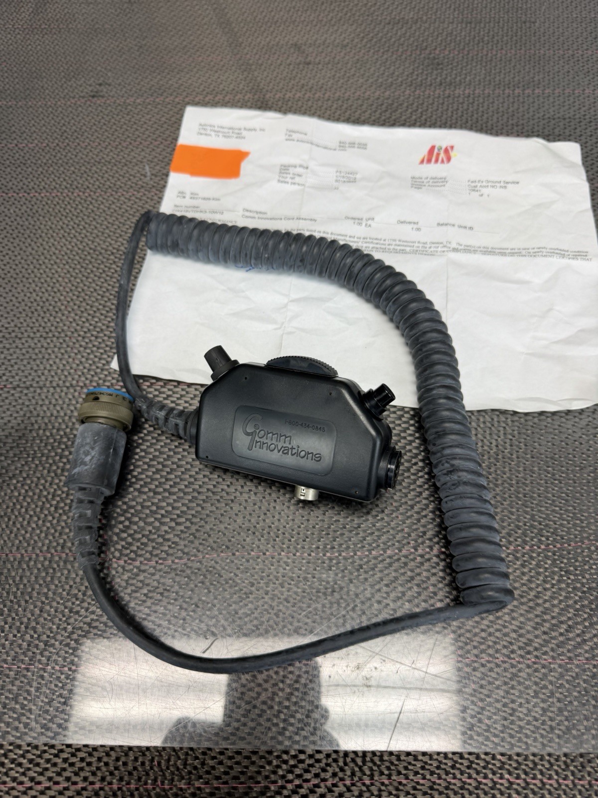 Comm Innovations Handheld Push Talk Microphone Cable CIX415VTDHK3-10W12
