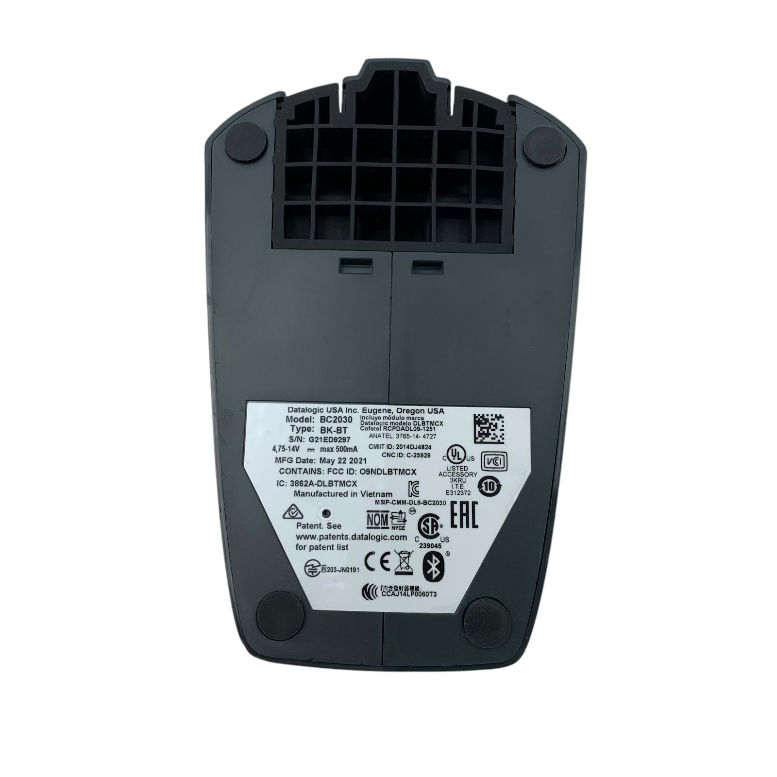 DATALOGIC BC2030-BK-BT - Base/Charger, Bluetooth, Multi-Interface - No PSU