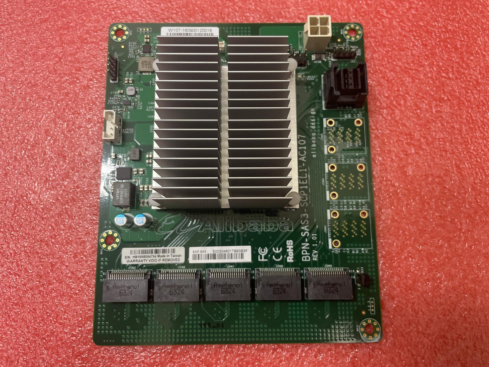 ALIBABA BPN-SAS3-SCP1EL1-AC107 BACKPLANE CARD