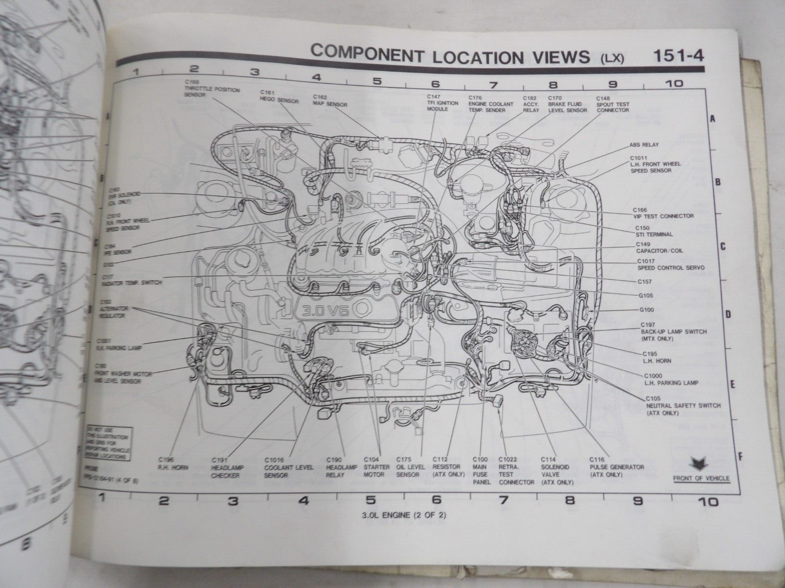 1991 FORD PROBE ELECTRICAL VACUUM TROUBLESHOOTING MANUAL