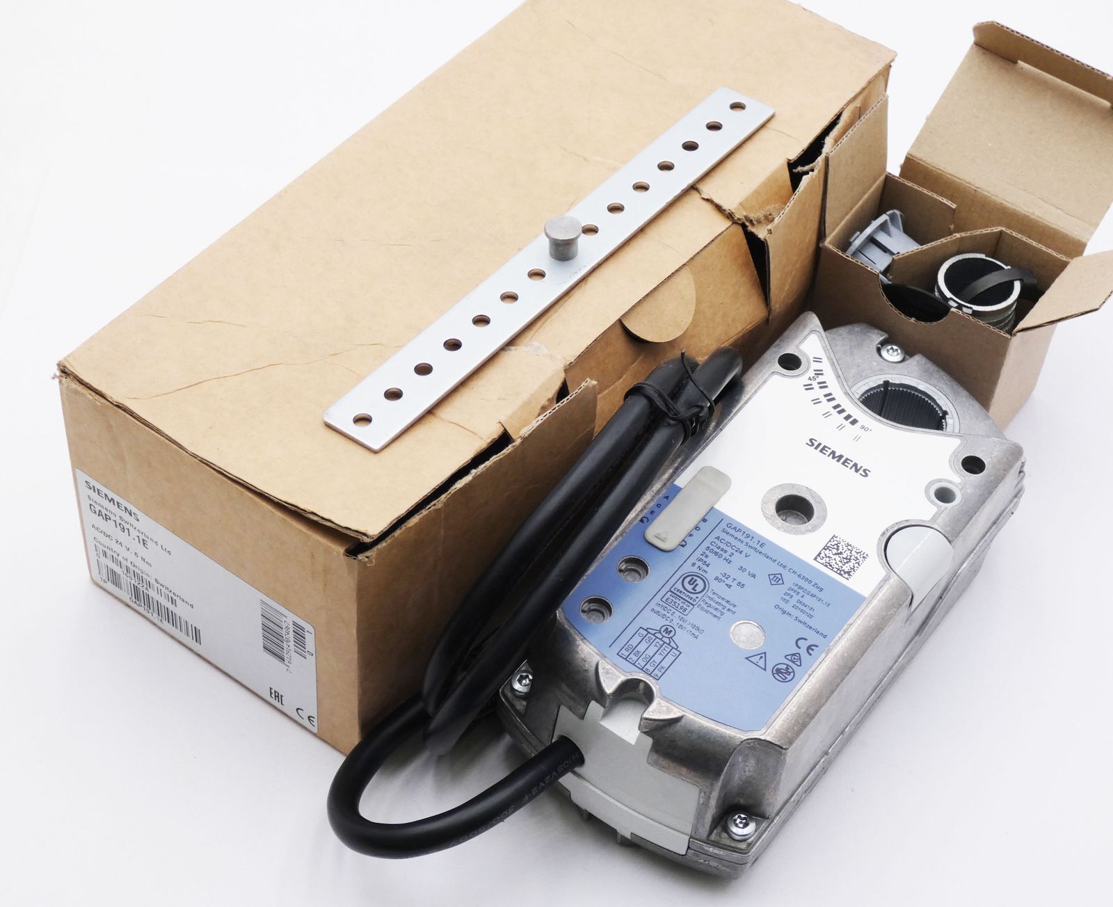 Siemens GAP191.1E AC/DC 24V 6Nm air damper rotary actuator -unused/original packaging-