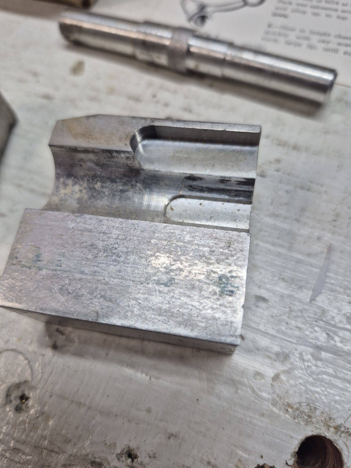 Buehler Bolt Bending Block Gunsmithing Tool Springfield, M54, mauser