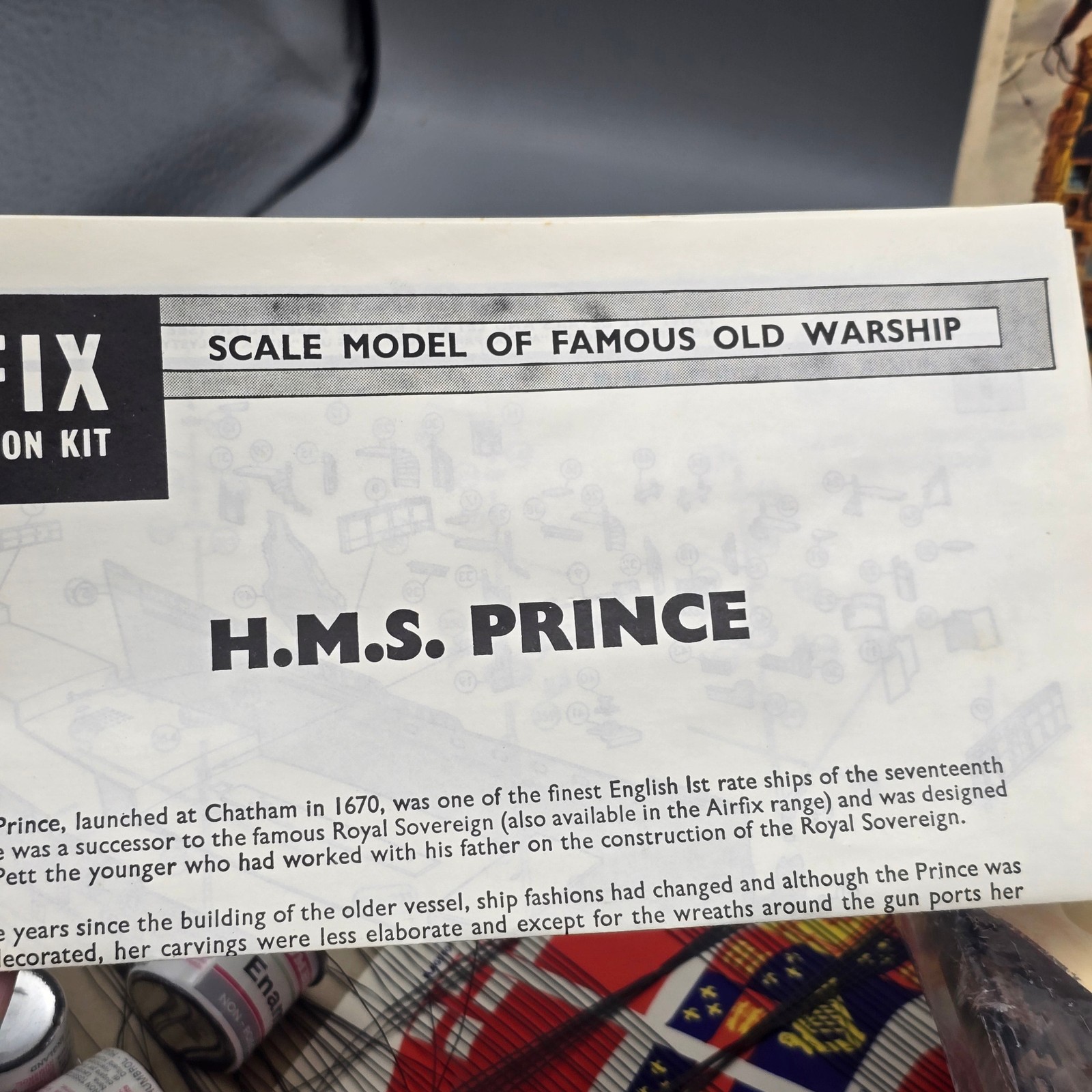 Vintage Airfix "HMS Prince" Model