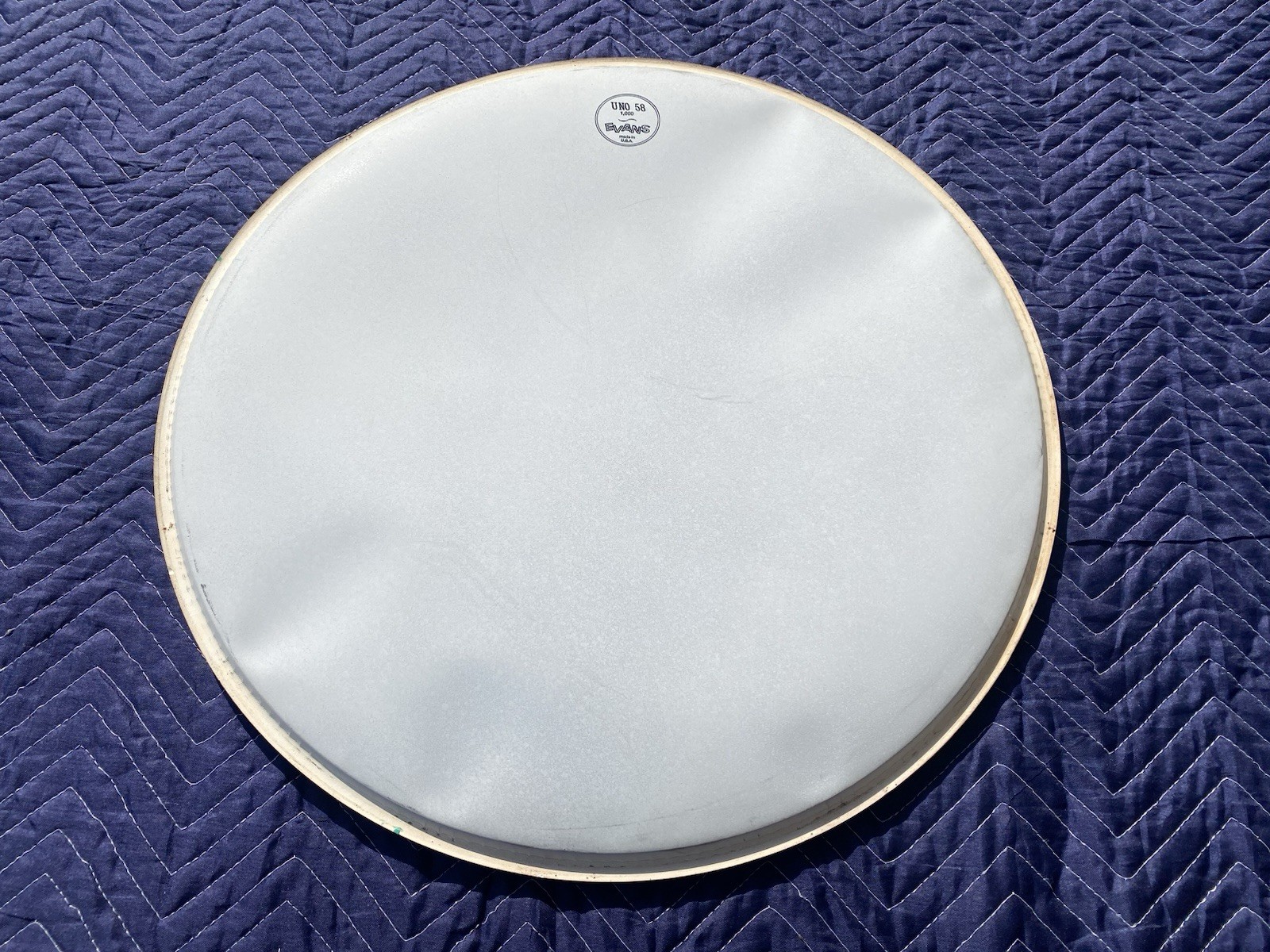 Lot of 4 – 24” Bass Drum Heads – (2) Evans UNO 58 & (2) Remo Weather King – Used