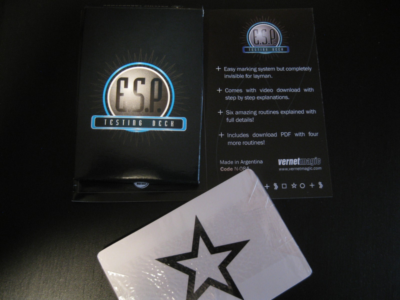 Vernet ESP Testing Cards Deck Mentalist Magic Trick