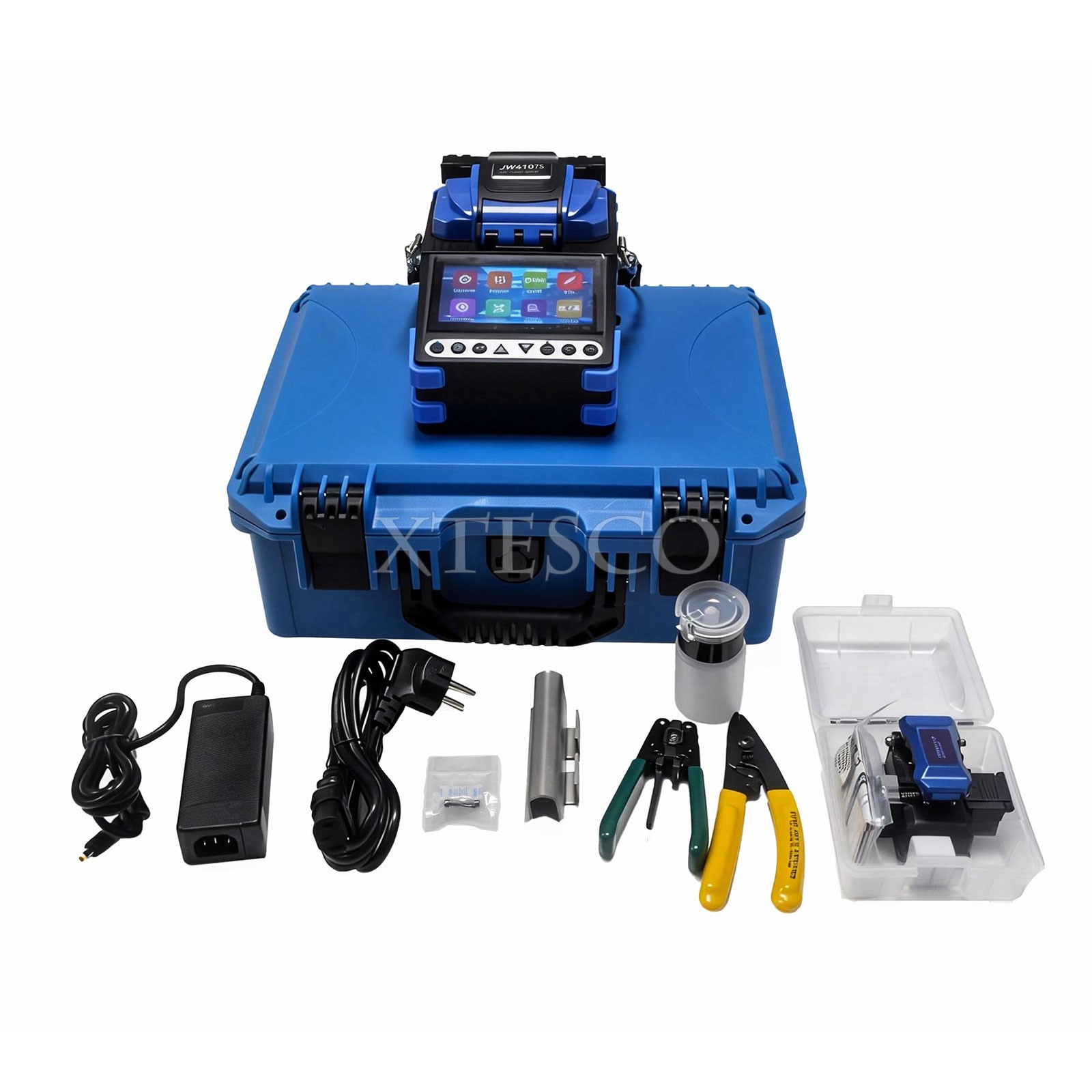 JW4107S High Precision Automatic/Manual Fiber Fusion Splicer OPM+ VFL with 4.3"
