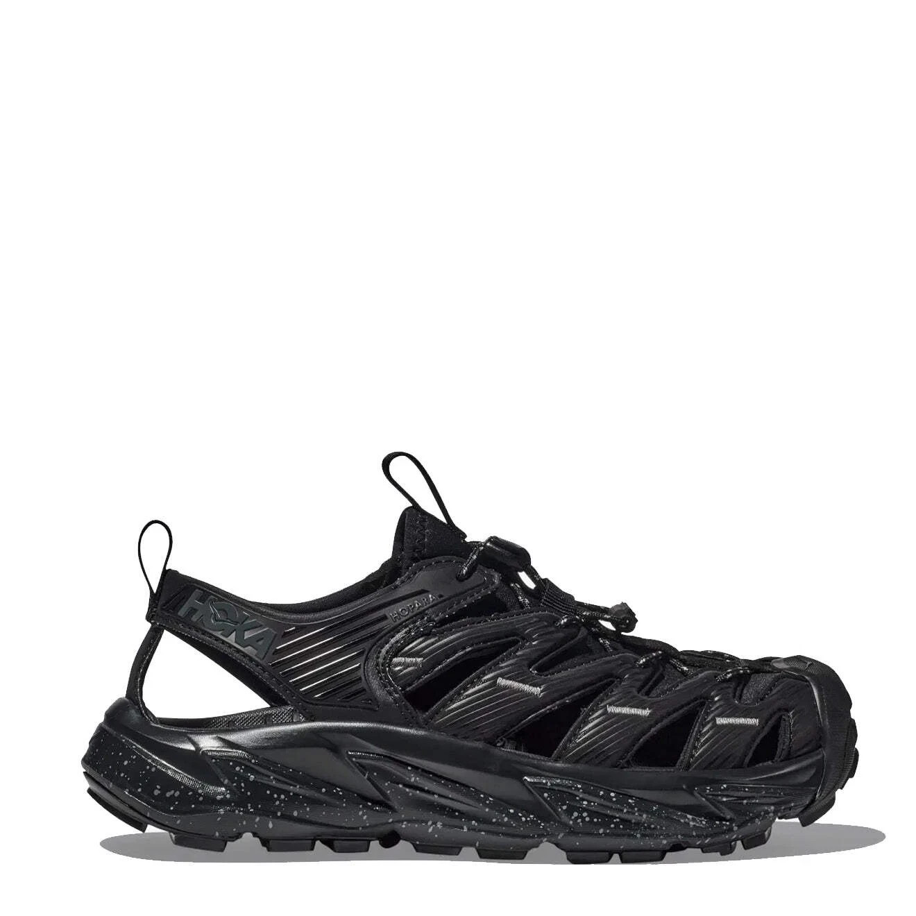 Hoka Hopara Mens Size 8 Sandals Shoes Black /Castlerock FREE SHIPPING NEW