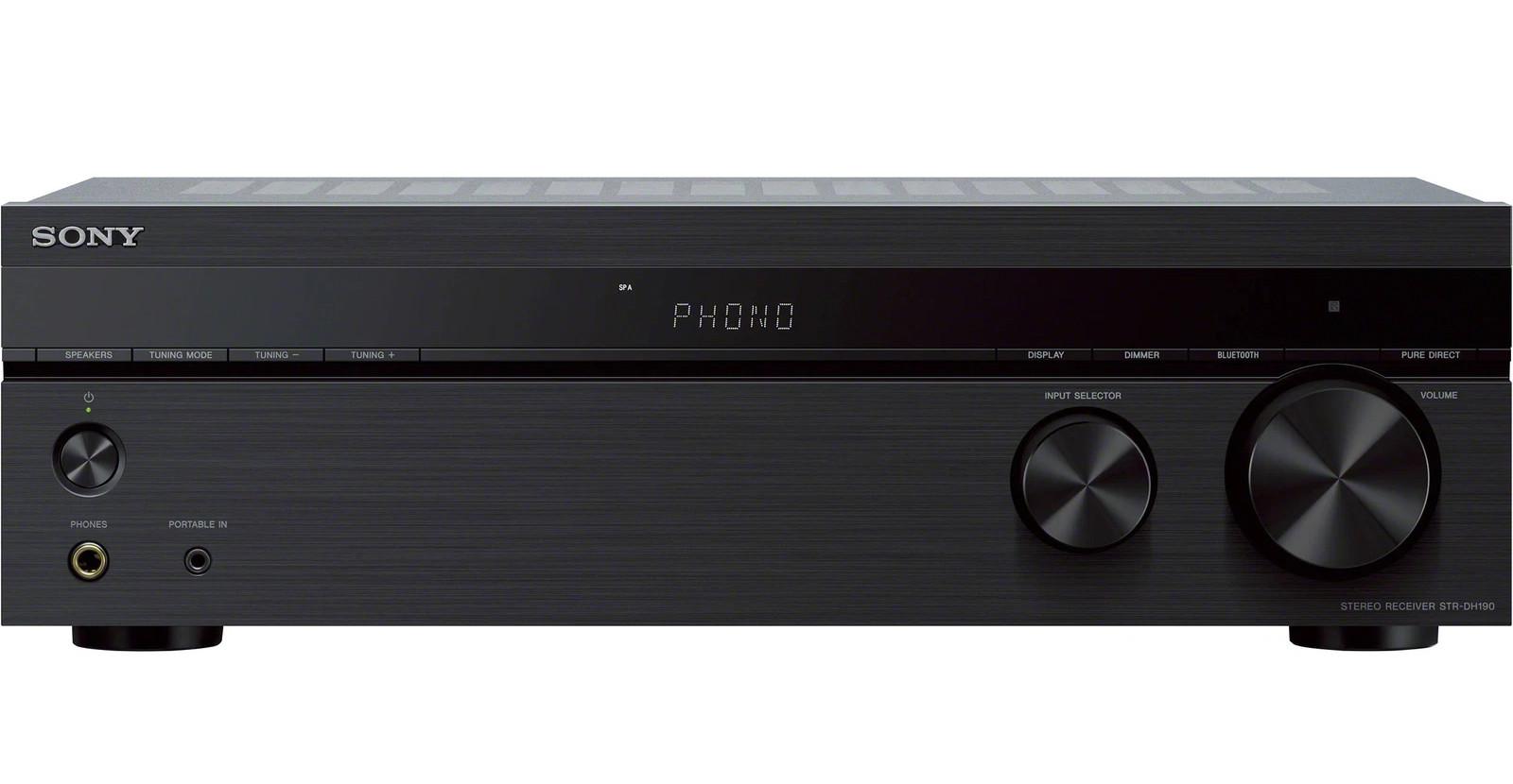 Sony 2-Channel Stereo Receiver with Bluetooth Phono & Aux Input - STR-DH190