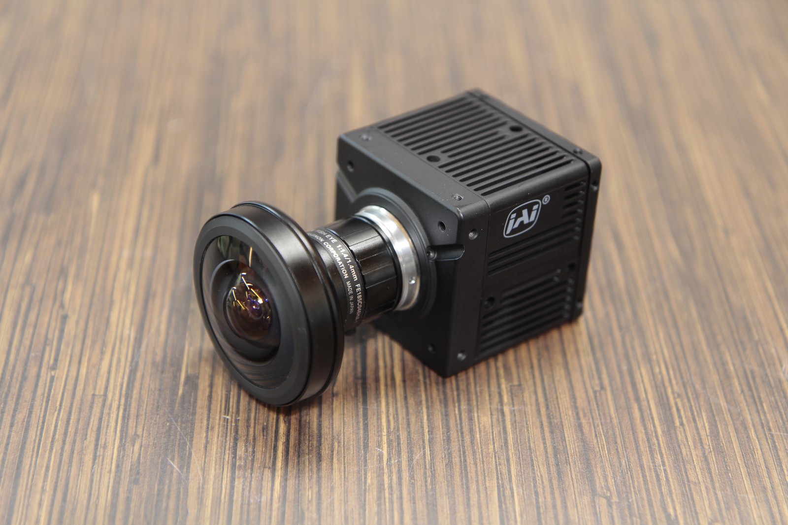 JAI BM-141GE 1.4MP Monochrome camera w/ Fujinon FE185C046HA-1 Fisheye Lens
