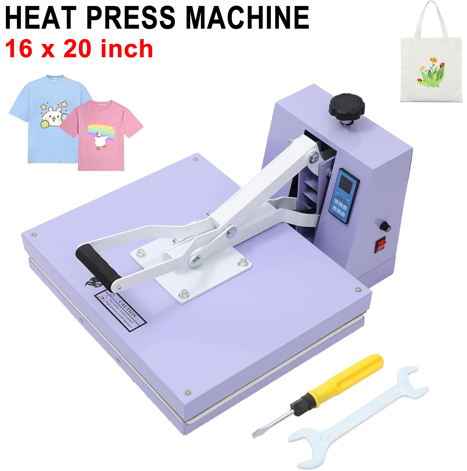 Heat Press Machine 16" x 20" Sublimation Printer Transfer for DIY T-shirt