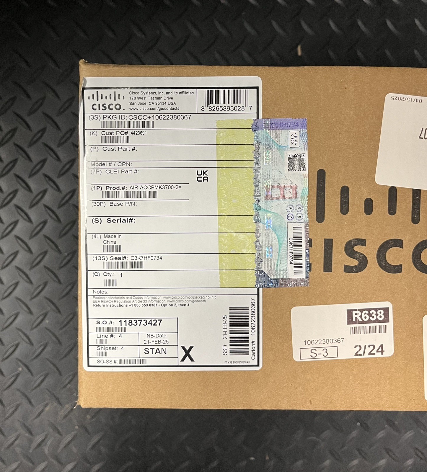 Cisco Pole Mounting Bracket AIR-ACCPMK3700-2 New