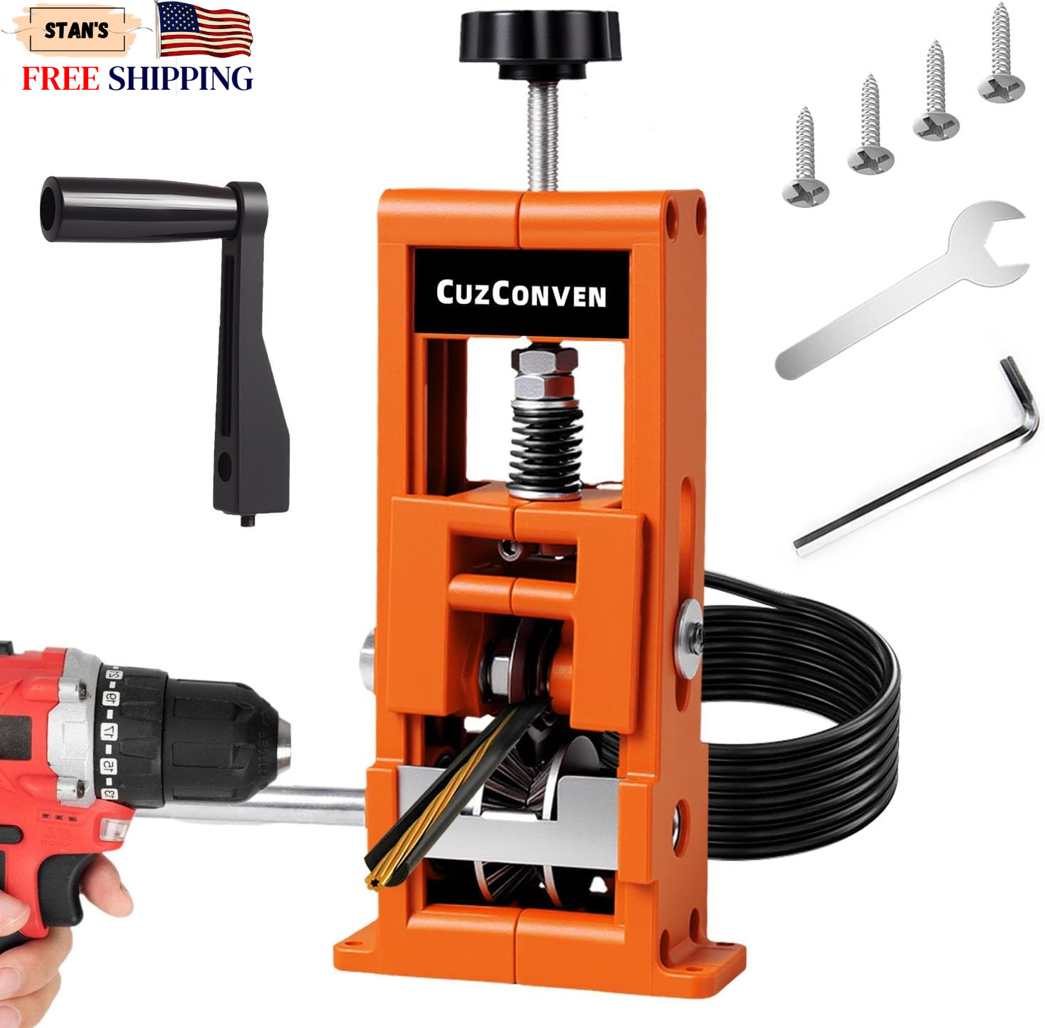 Wire Stripper Machine,0.04-1 Inch Scrapping Copper Wire Peeler Machine Drill...