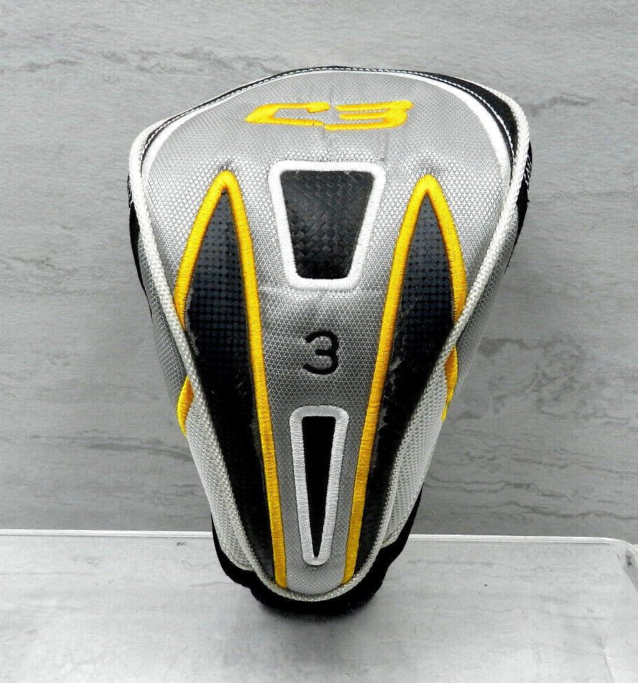 Maxfli C3 Fairway 3 Wood Headcover Black/ Silver/ Gold/ White